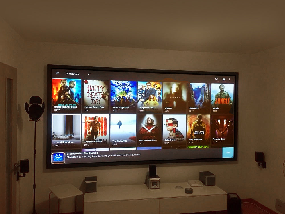 Frame projectiescherm voor projector Maclean 100" (16:9)