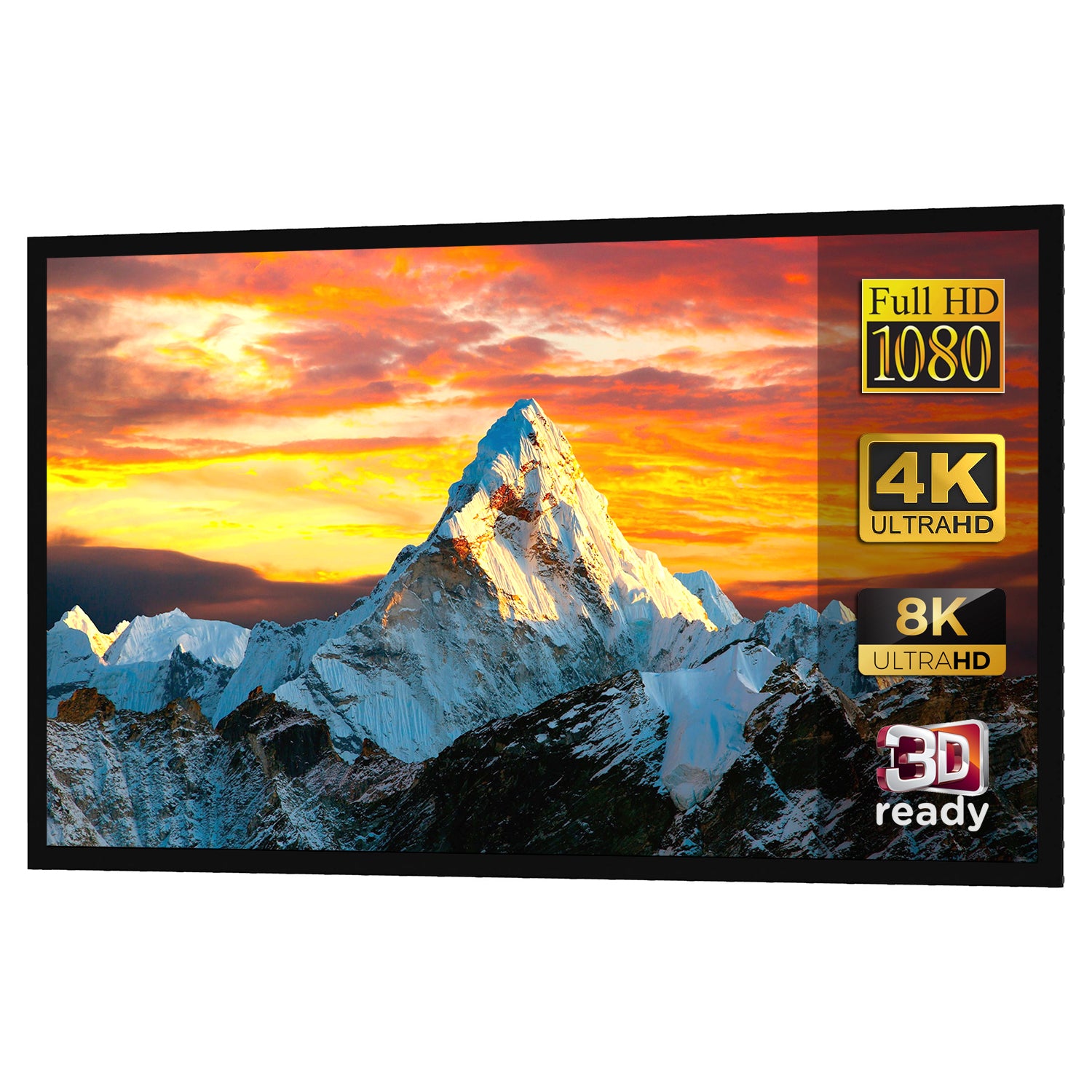 Frame projection screen 100