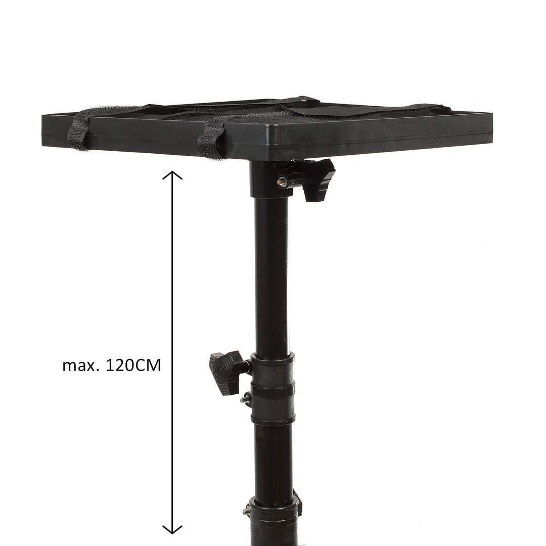 Maclean MC-920 Soporte para proyector portátil ajustable de 75 cm a 1,2 m de altura fabricado en acero