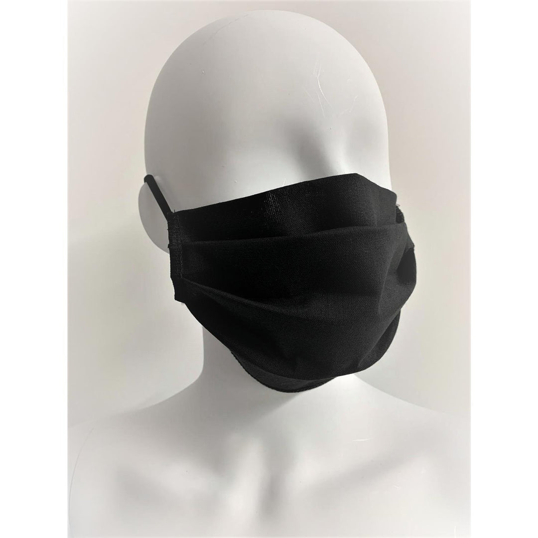 Herbruikbaar katoenen gezichtsmasker - anti-stof gezichtsbescherming Zwart