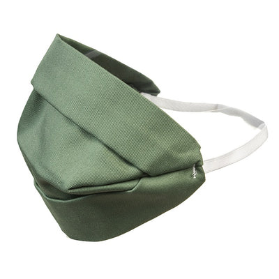 Doppelseitige grüne Baumwollmaske für Erwachsene