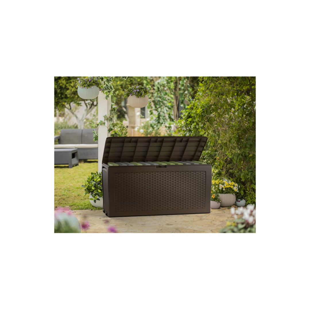 Gartenbox Keter Samoa Rattan  Gartenzubehör 270L Anthrazit