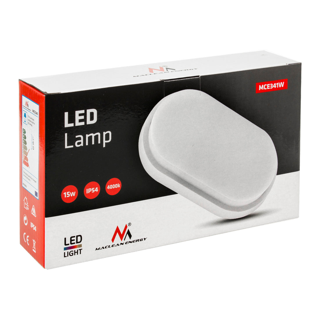 MCE341 LED lamp - 1100lm 15W IP54, natural white (4000K)