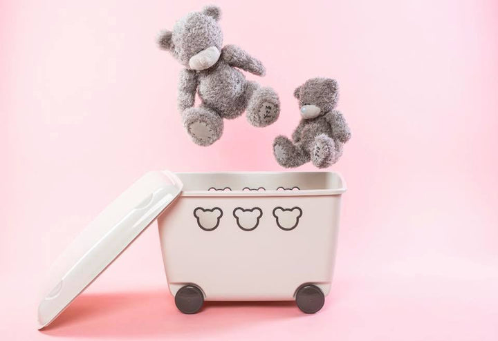 Big Storage Box Container Toys Wheels 55L Teddy Bear Doll Children Room