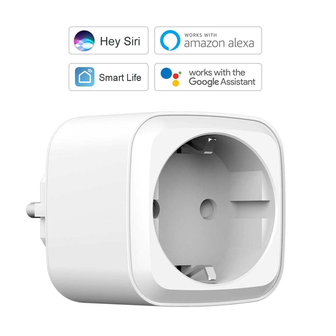 Toma WiFi inteligente compatible con Apple Siri - Amazon Alexa - Asistente de Google GreenBlue GB705