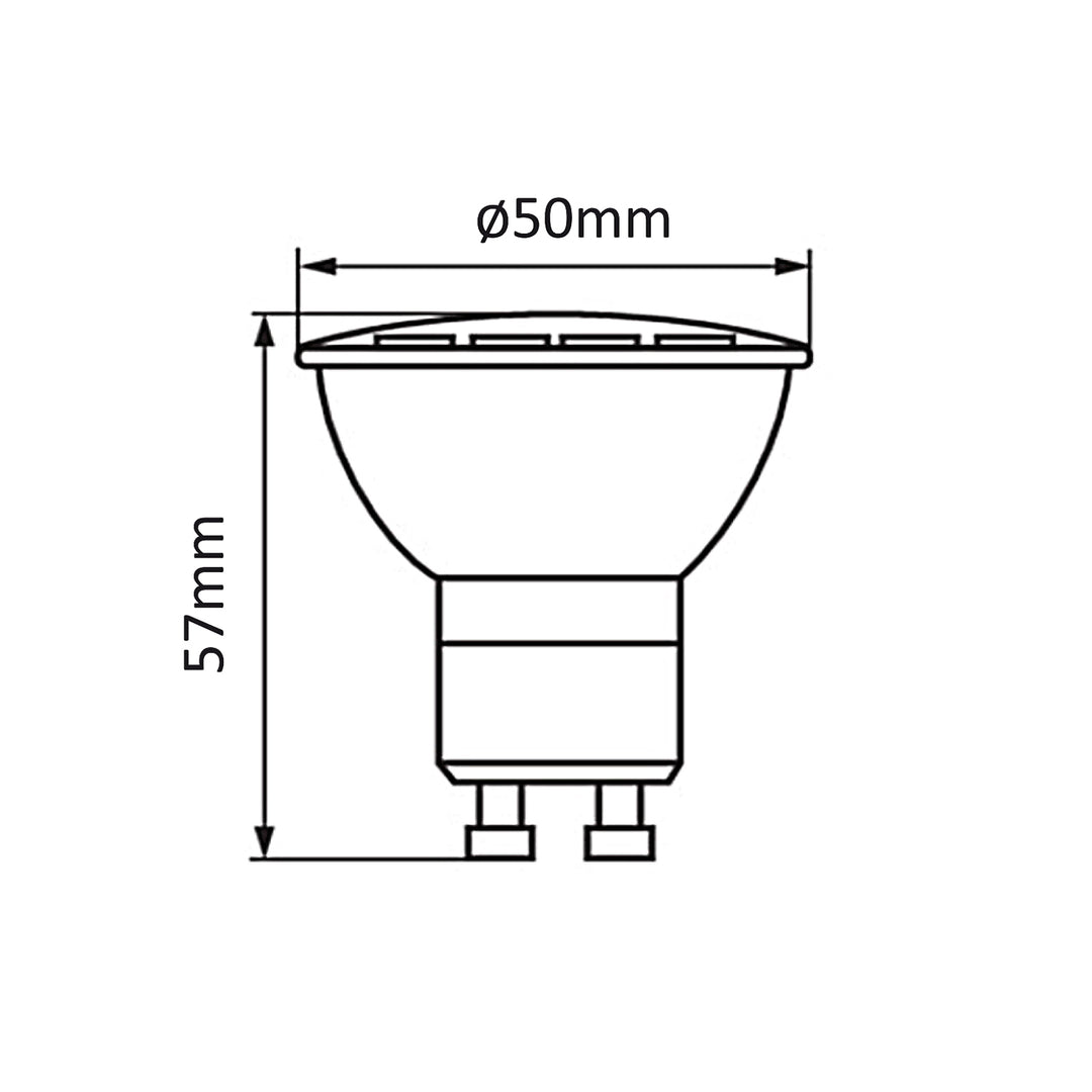 Lampadina LED GU10 5W Maclean Energy MCE435 WW bianco caldo 3000K, 220-240V ~, 50/60Hz, 400 lumen