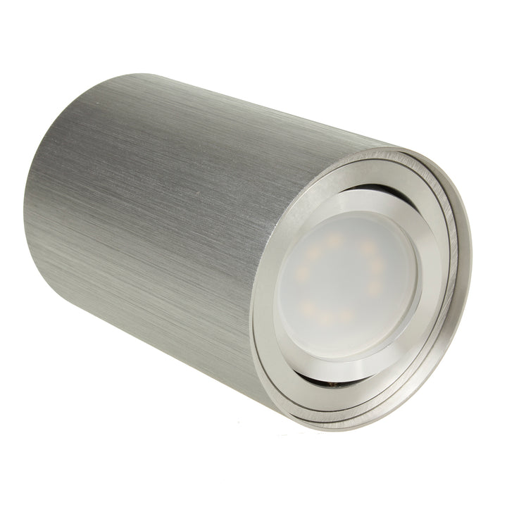 GU10 MCE422 C / M lampada alogena a plafone alogena, cromo satinato satinato, 80x115mm, rotonda, alluminio