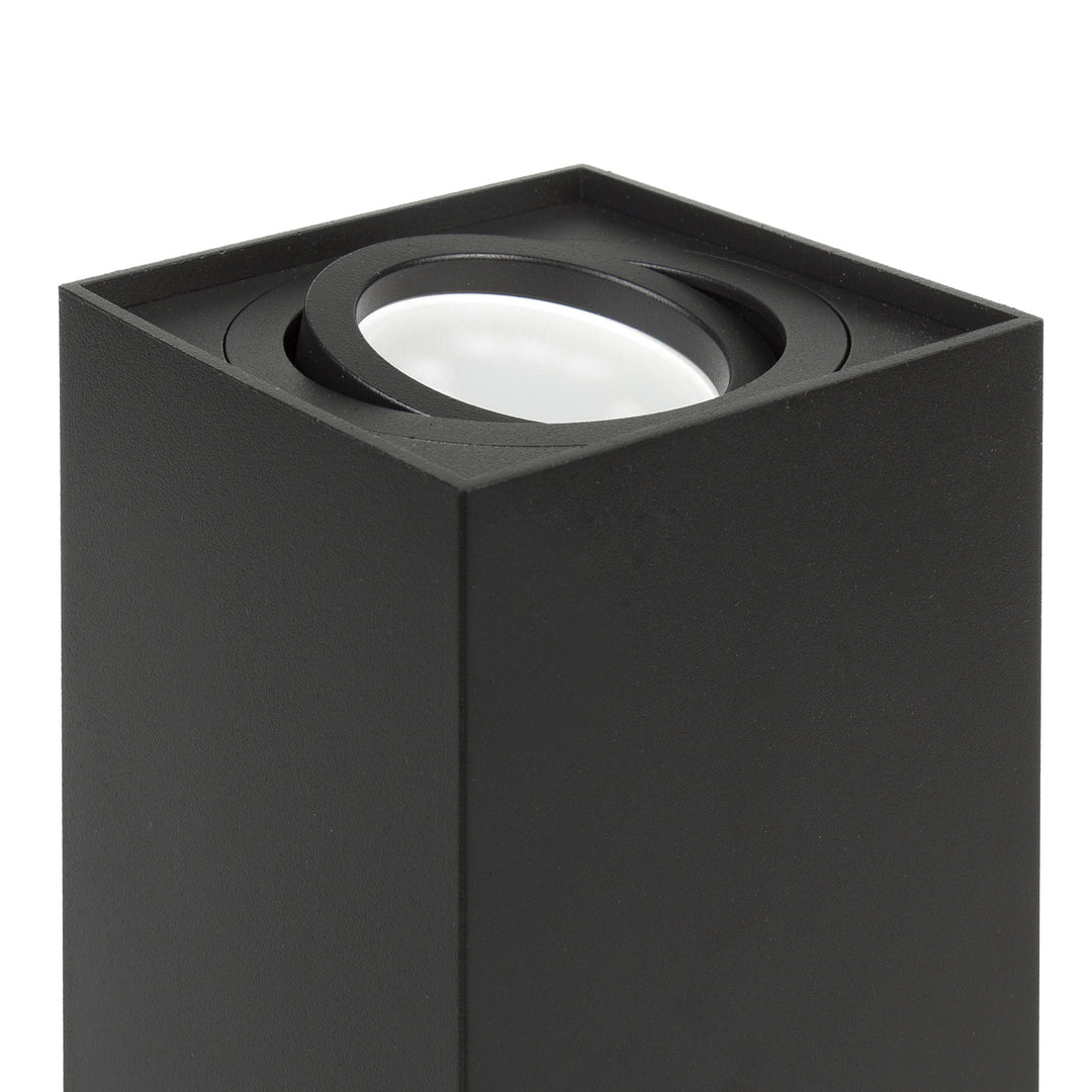 GU10 MCE426 halogen surface mounted, luminaire, 80x80x115mm, square, aluminum