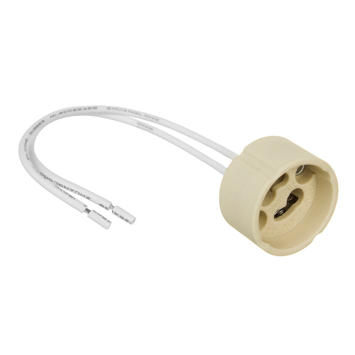 Maclean MCE428 connection ceramic socket GU10, 250V, rated current 2A, cable length 14cm