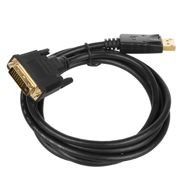 Maclean MCTV-715 DisplayPort to DVI 4K / 30Hz  Connection Cable Gold-plated Connections 1.8m Black