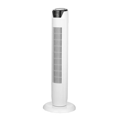 Ventilador de columna de pedestal oscilante con mando a distancia y 3 velocidades