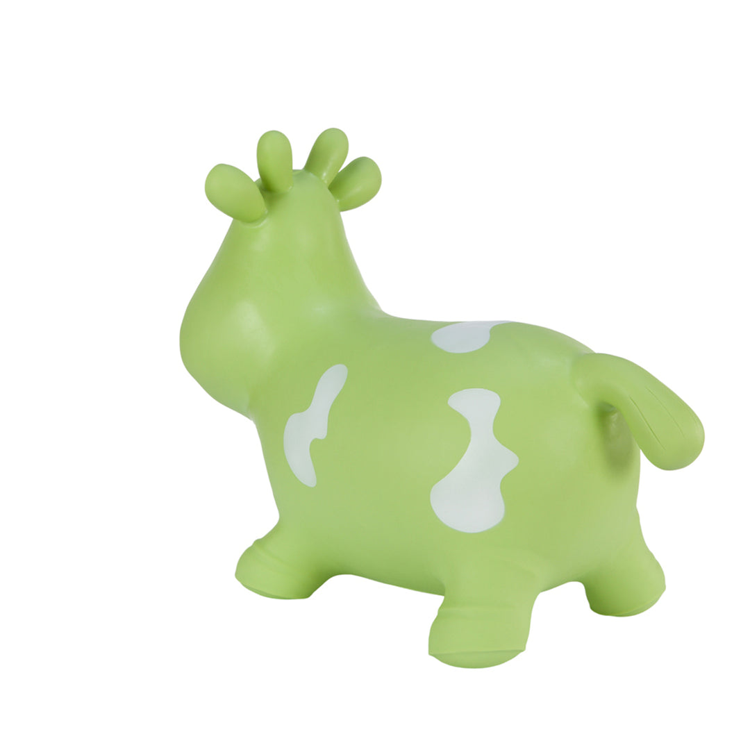 Hoppimals rubber jumper green cow - a huge and unique fun from jumping