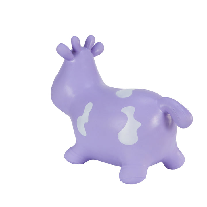 Cavalier en caoutchouc Hoppimals Purple Cow - un plaisir énorme et unique de sauter