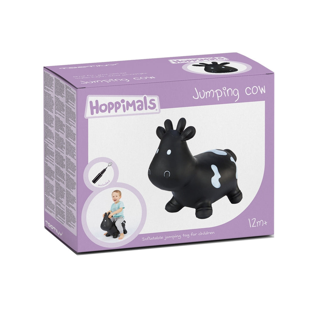 Hoppimals rubber jumper black cow - a huge and unique fun from jumping