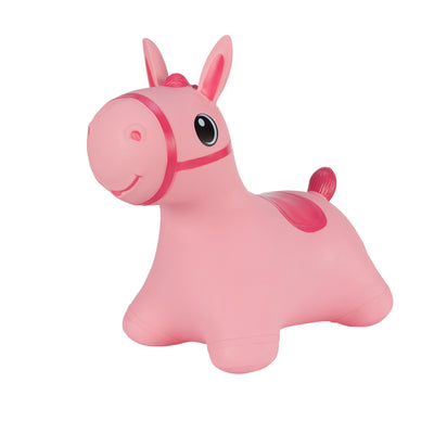 Hoppimals rubberen springer roze paard - een enorm en uniek springplezier
