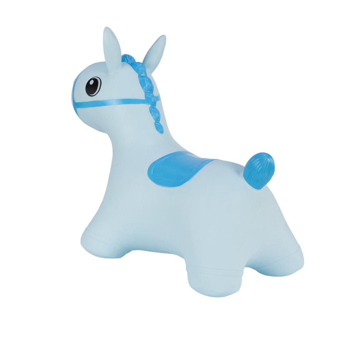 Hoppimals rubber jumper blue horse - a huge and unique fun from jumping