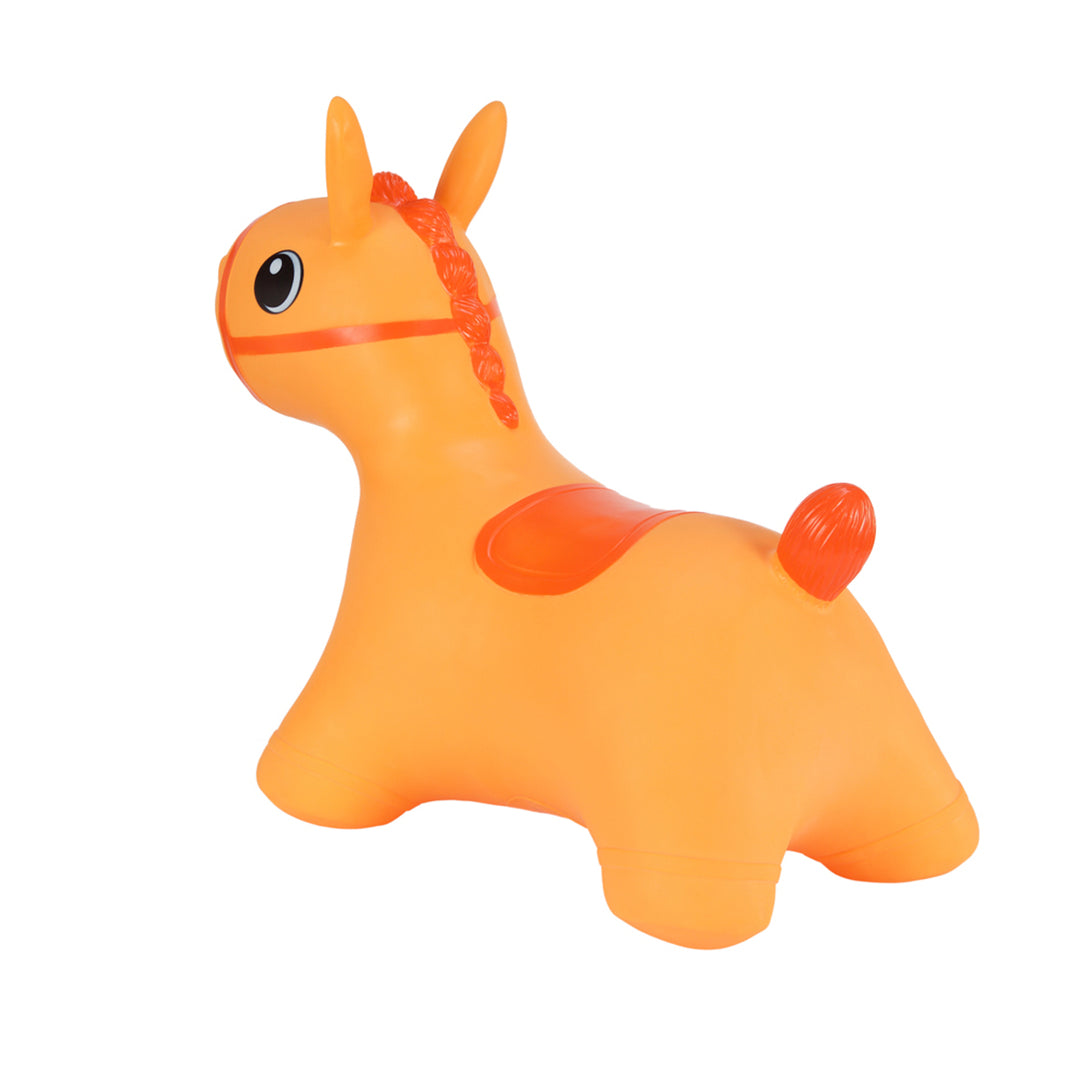 Le cavalier en caoutchouc Hoppimals Orange Horse - un plaisir énorme et unique de sauter