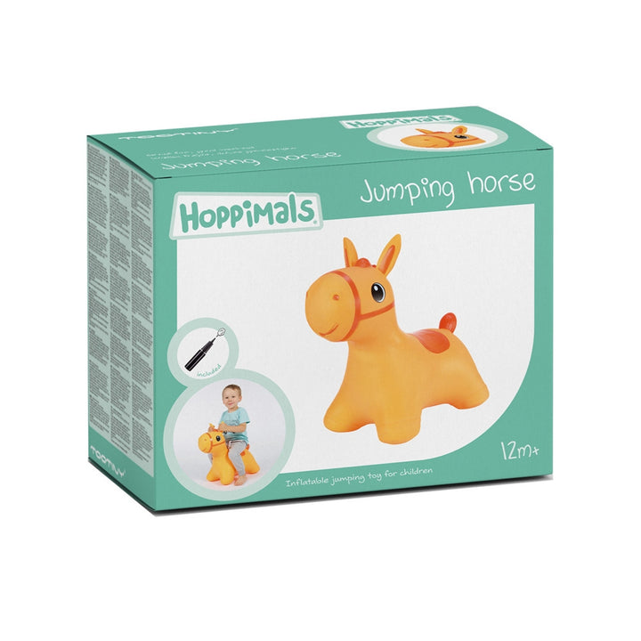 Hoppimals rubber jumper orange horse - a huge and unique fun from jumping