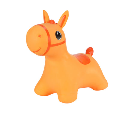 Hoppimals Gummipullover orangefarbenes Pferd – ein riesiger und einzigartiger Springspaß
