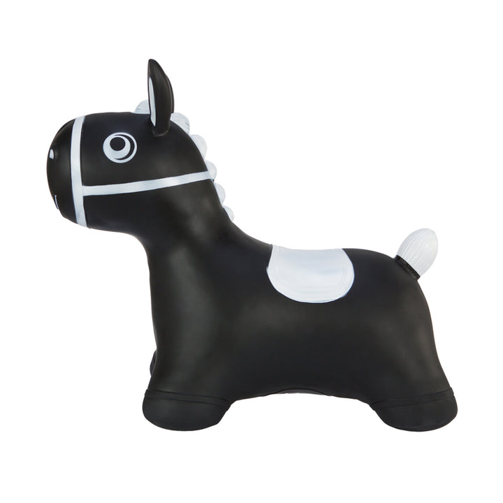 Hoppimals rubber jumper black horse - a huge and unique fun from jumping