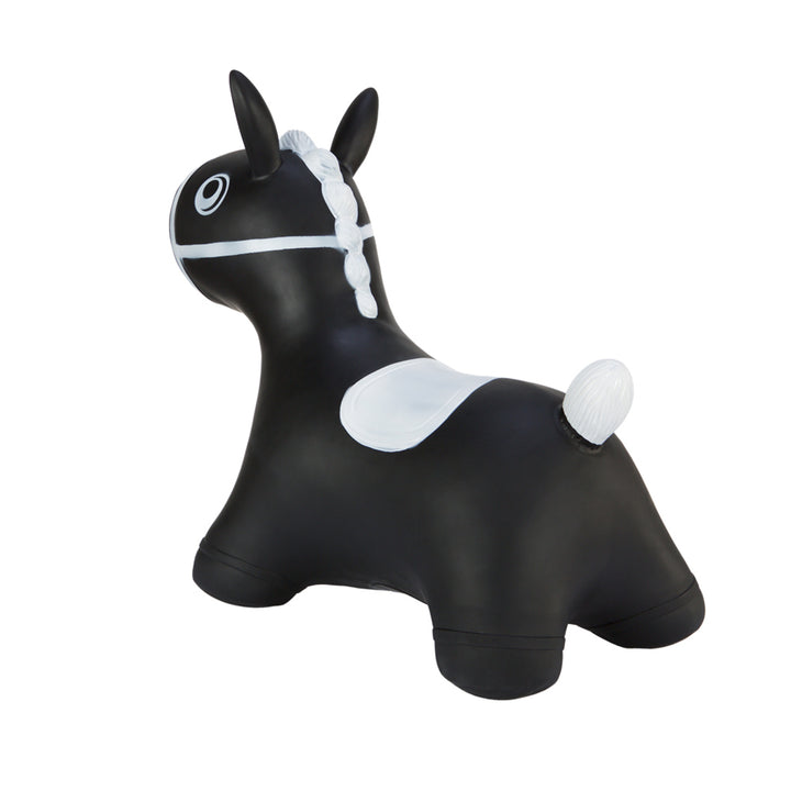 Hoppimals rubber jumper black horse - a huge and unique fun from jumping