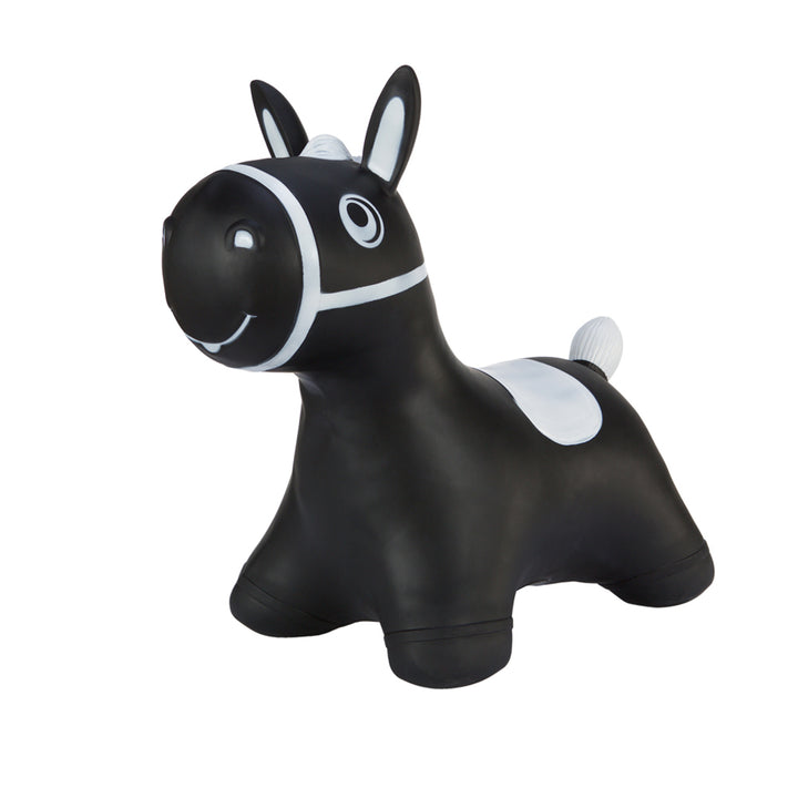 Hoppimals rubber jumper black horse - a huge and unique fun from jumping