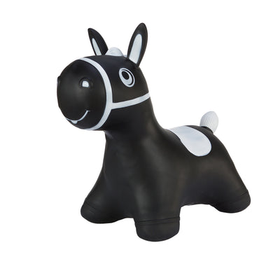 Hoppimals rubber jumper zwart paard cara enorm en uniek plezier van springen