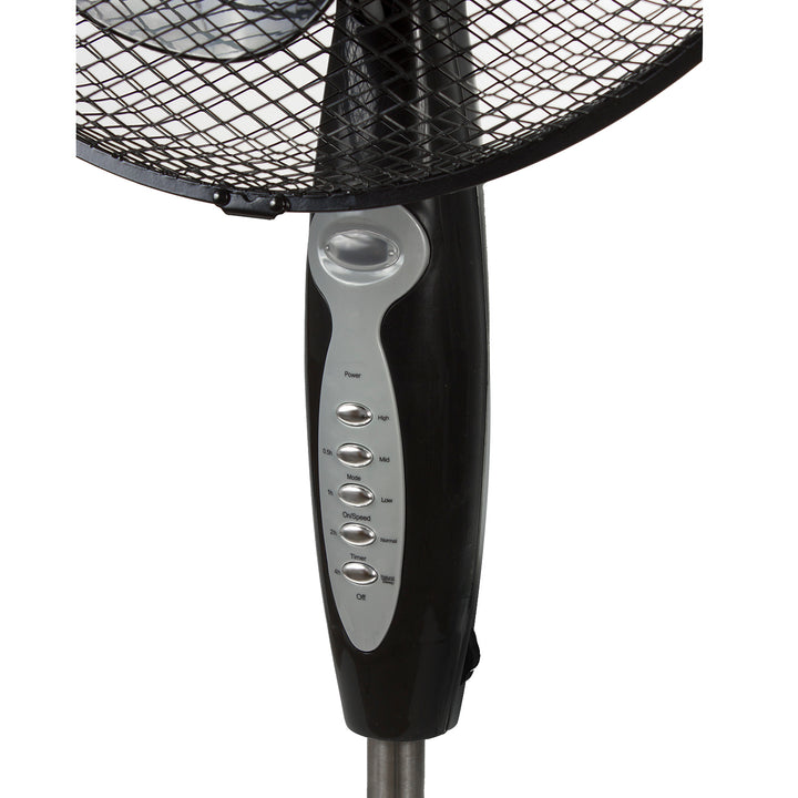 Ventilador de pedestal con mando a distancia, 40W con 3 niveles de flujo de aire, GreenBlue GB580