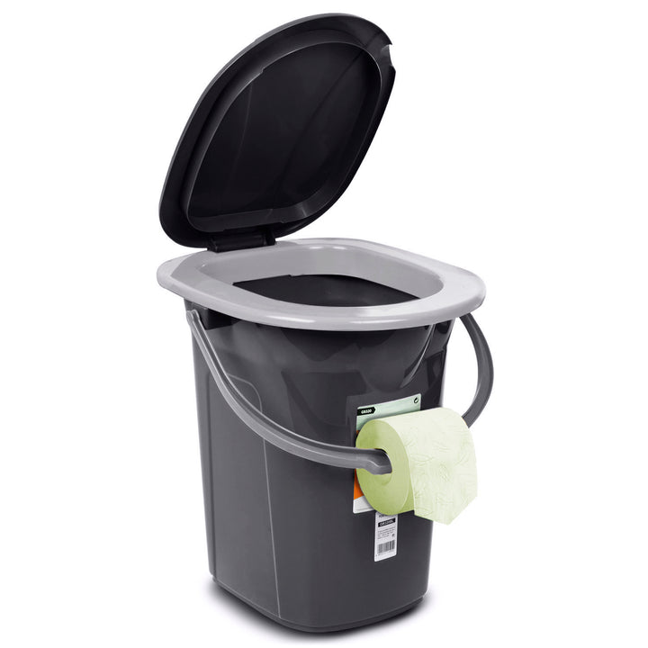 GreenBlue GB320 Portable Camping Toilet WC Bucket, 19L Capacity, with Handle