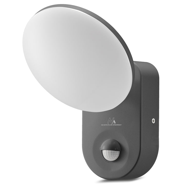 Aplique LED con sensor de movimiento PIR, sensor crepuscular, aplique para exterior, aplique para pared Iluminación interior / exterior IP65 4000K blanco neutro 15W, 1100lm Maclean MCE367