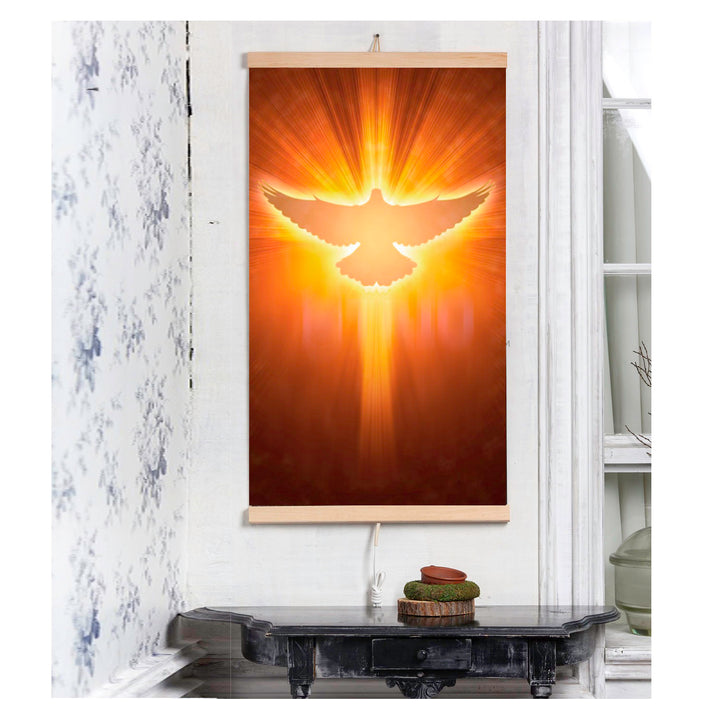 Infrared heater - flexible heating panel 430W TRIO pattern 12 dove, dimensions 100x57cm with controller