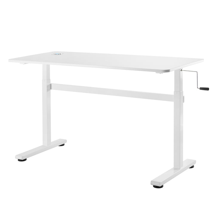 Ergo Office ER-401 Sit-stand desk 140x60cm Manual Height Adjustable Office Desk max 117cm Ergonomic Table Loadable up to 40kg Black