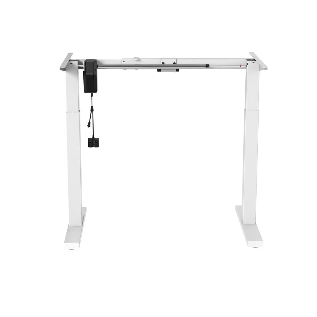 Escritorio eléctrico Ergo Office de altura regulable, altura máxima 123cm, máx. - 70 kg, sin tablero, blanco, ER-403W