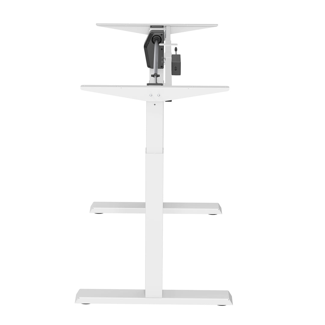 Escritorio eléctrico Ergo Office de altura regulable, altura máxima 123cm, máx. - 70 kg, sin tablero, blanco, ER-403W