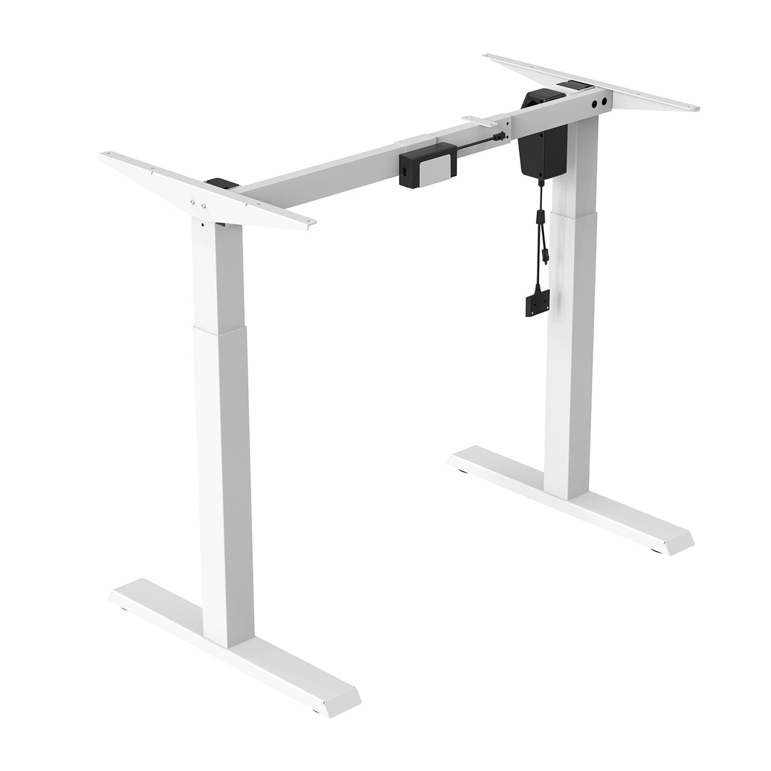 Escritorio eléctrico Ergo Office de altura regulable, altura máxima 123cm, máx. - 70 kg, sin tablero, blanco, ER-403W