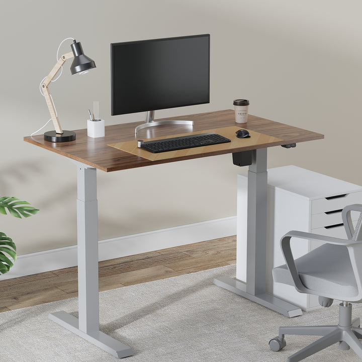 Ergo Office ER-403G Sit-stand Desk Table Frame Electric Height Adjustable Desk Office Table Without Table Top Gray