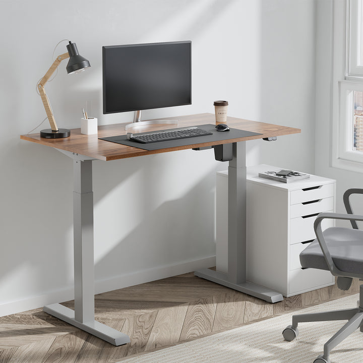 Ergo Office ER-403G Sit-stand Desk Table Frame Electric Height Adjustable Desk Office Table Without Table Top Gray