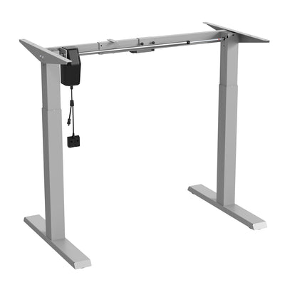 Ergo Office ER-403G Table de bureau assis-debout avec cadre électrique réglable en hauteur sans plateau de table Gris