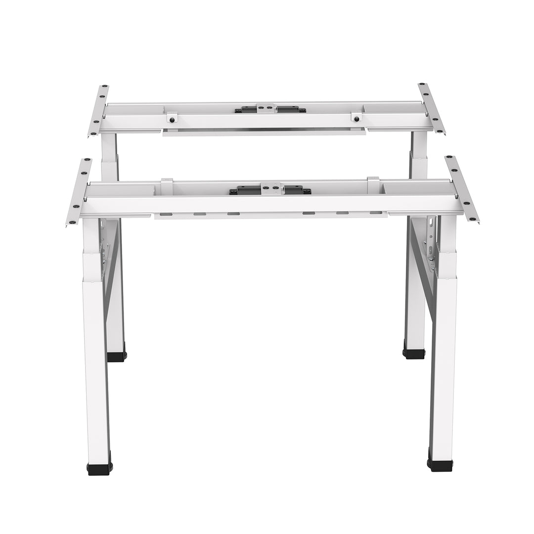 Escritorio eléctrico Ergo Office de doble altura regulable, altura máxima 128cm, máximo 125kg x2, sin tapa de asiento (2 piezas), blanco, ER-404W