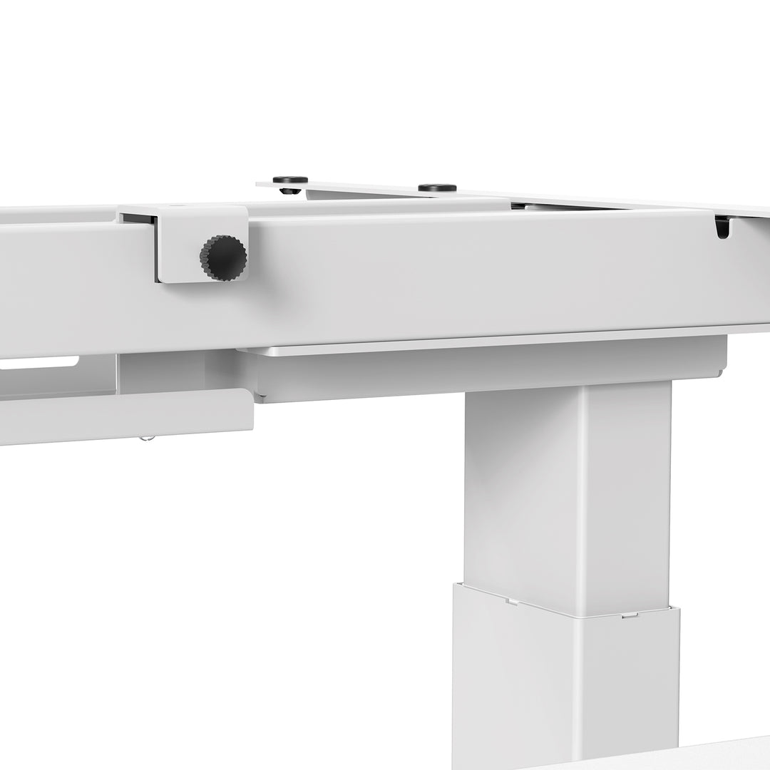 Doppeltischgestell Sitz-Steh-Schreibtisch Elektrisch Höhenverstellbarer Schreibtisch ohne Tischplatte bis 2x125kg max. Höhe 128cm Weiß