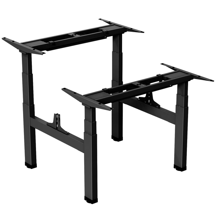 Ergo Office ER-404B Electric Double Height Adjustable Standing/Sitting Desk Frame without Desk Tops Black