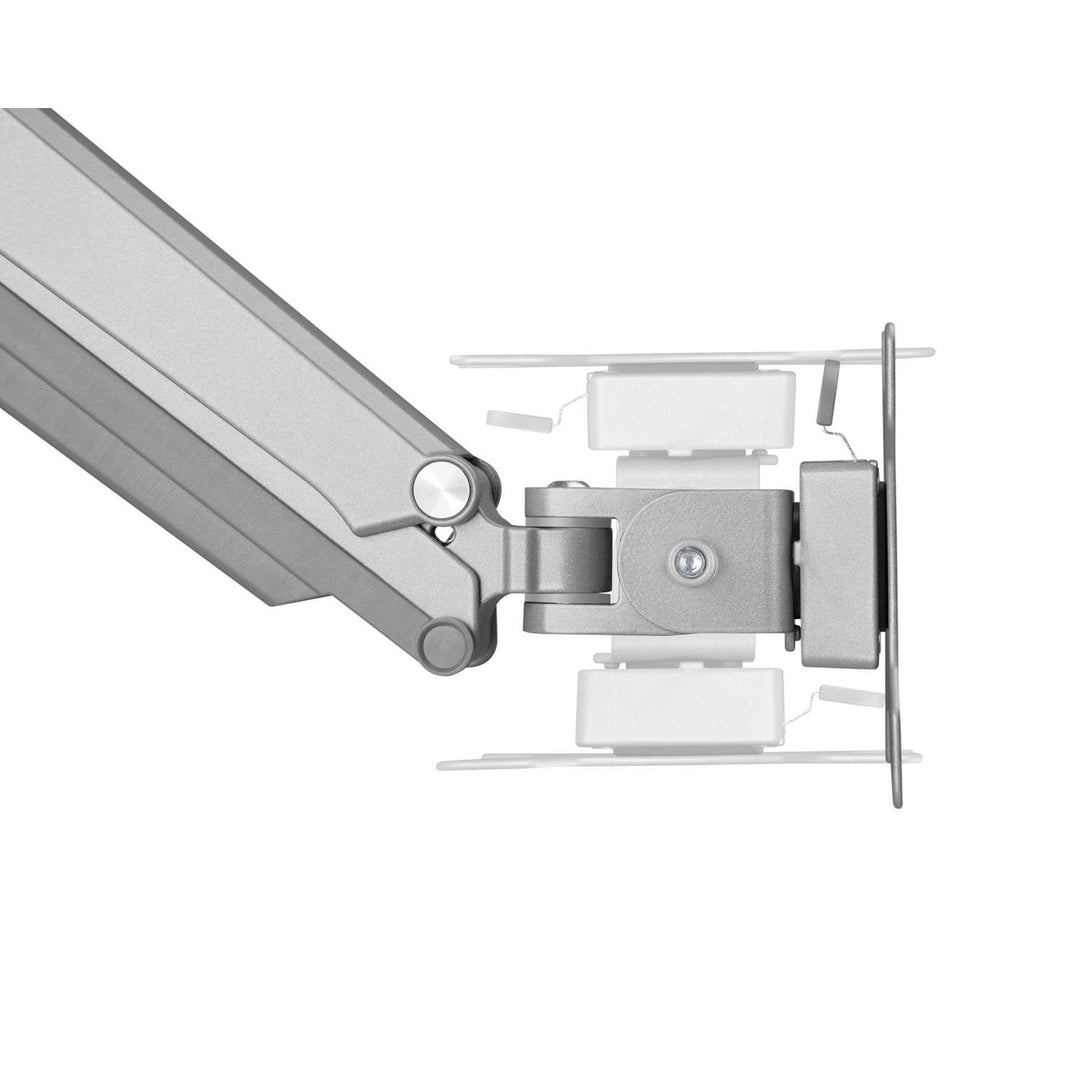 Ergo Office ER-407 Supporto per monitor da scrivania con molla a gas regolabile in altezza, inclinabile e girevole, 13"-32" fino a 9kg VESA 75x75 100x100 Grigio