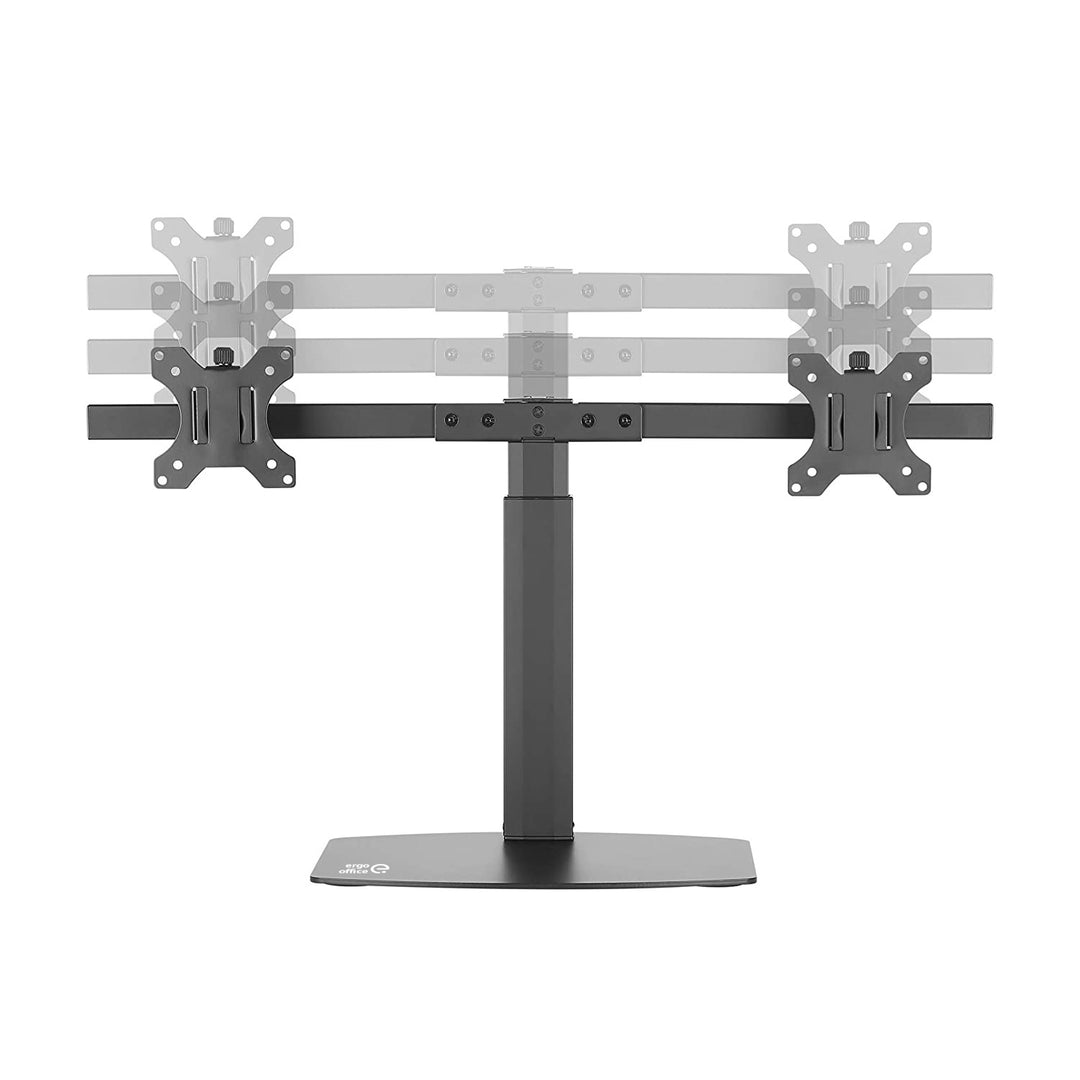 Ergo Office ER-411 Soporte universal para 2 monitores de pie para dos monitores de 17" a 27" 2 x 6kg