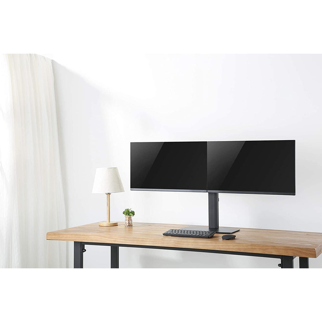 ERGOOFFICE  - ER-411 Universele 2 x Monitor Beugel - Vrijstaand voor Twee Monitoren 17" - 27'' 2 x 6kg