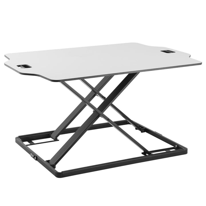 Ergo Office convertisseur de bureau assis/debout ultra fin, blanc, avec ressort à gaz, max 10 kg, ER-420