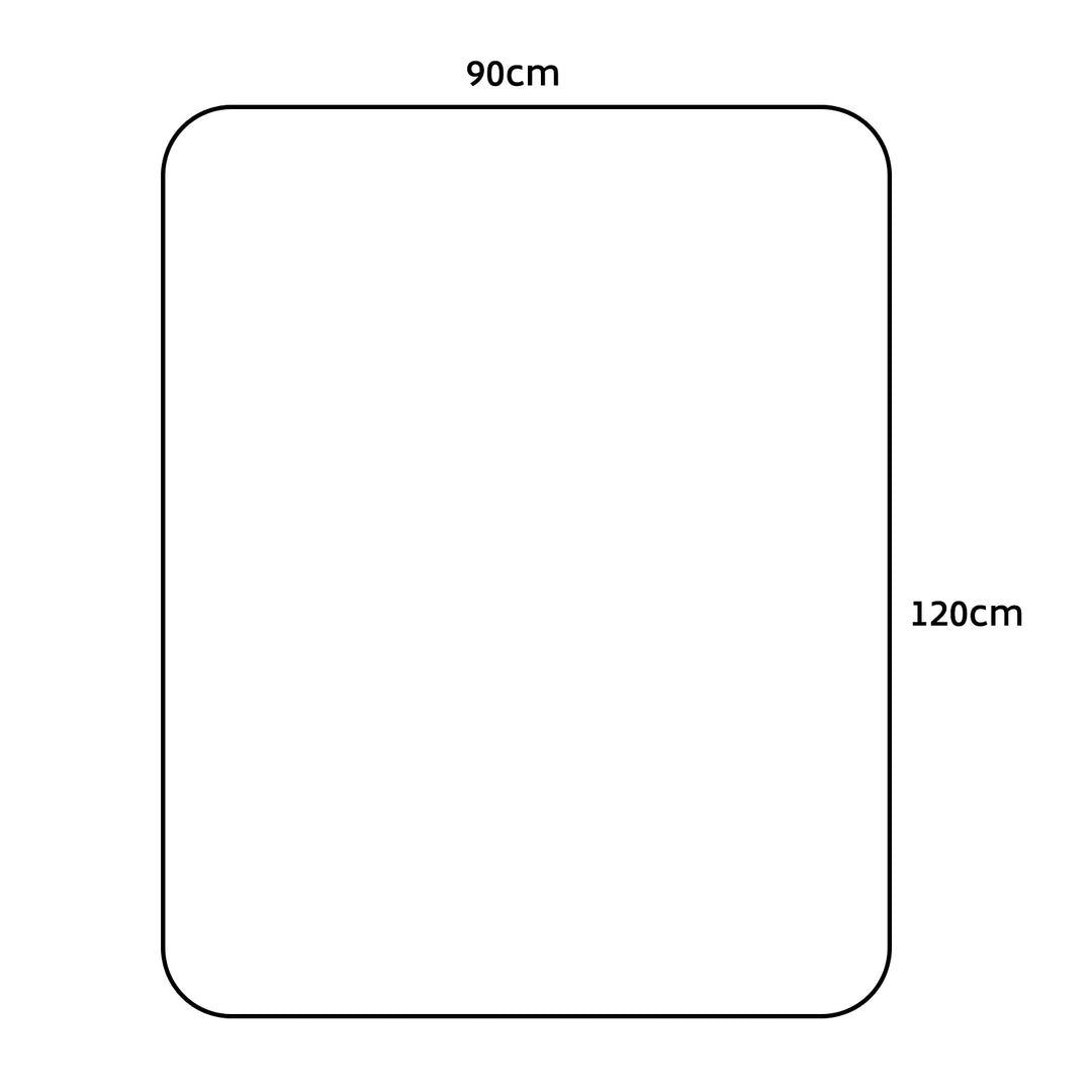 Bodenschutzmatte Stuhlmatte Bürostuhl Unterlage für Hartböden rutschfest Transparent 120x90cm Rechteckig …