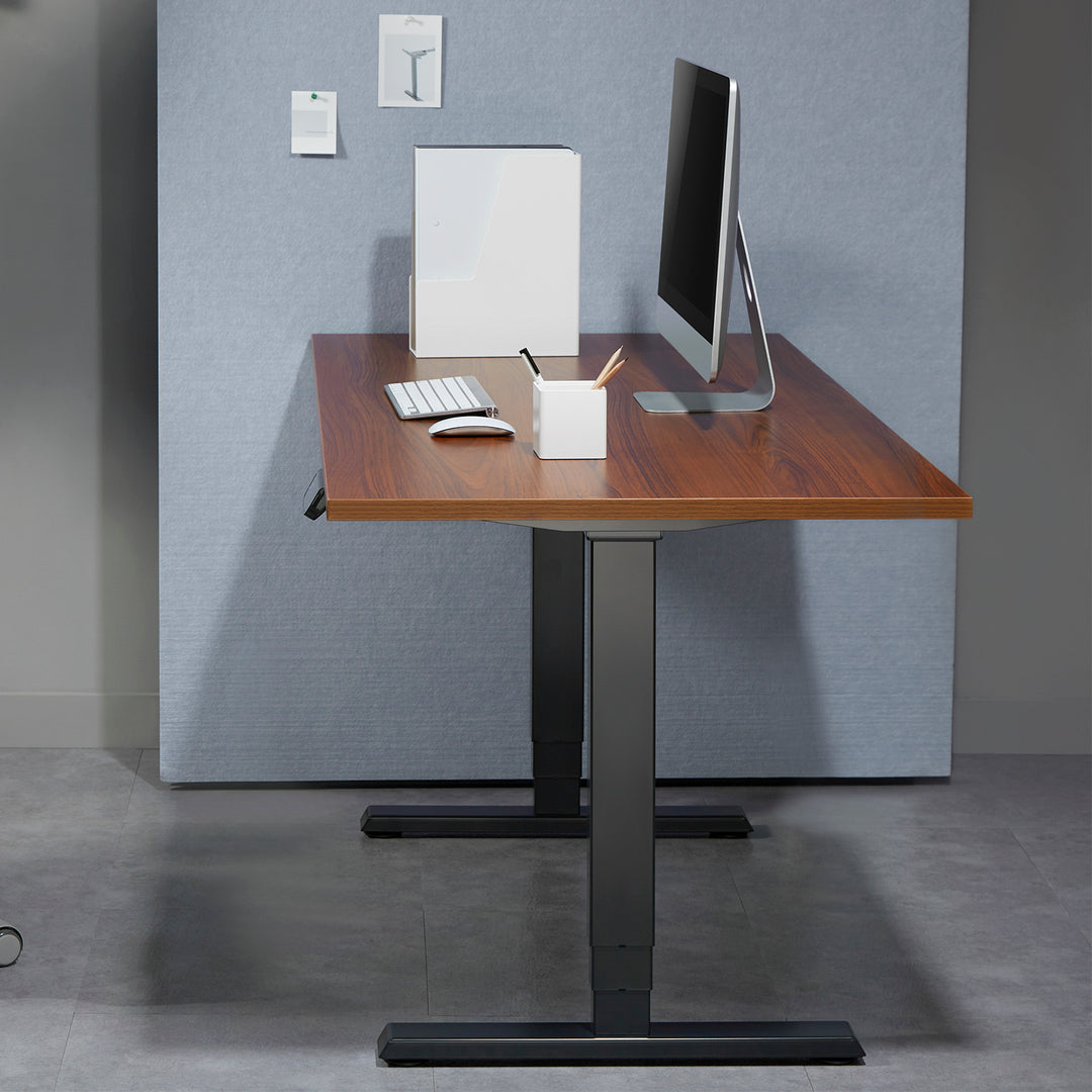 Desk Frame Electric Height Adjustable Touch Panel Sit Stand Without Tabletop Office