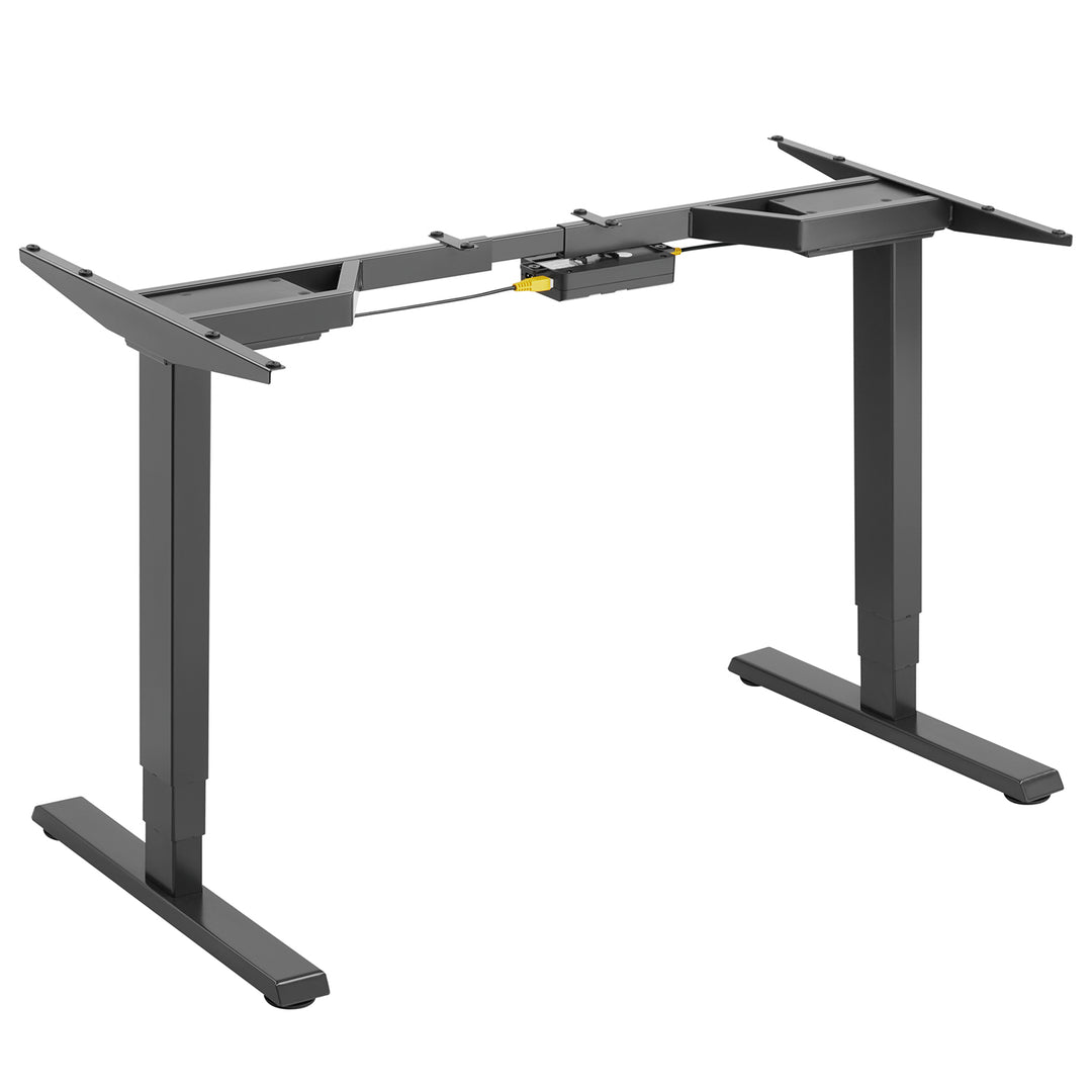 Sitz-Steh-Schreibtisch Elektrisch Höhenverstellbarer Schreibtisch max. Höhe 128 cm  Touchpanel Tischgestell bis 125kg Bürotisch ohne Tischplatte