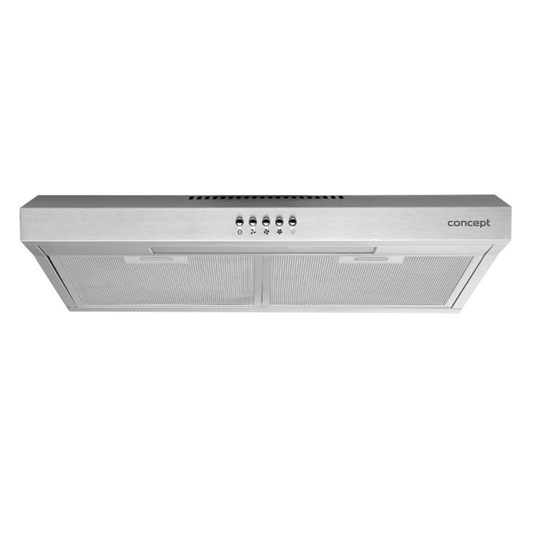 Hotte sous meuble 60 cm Concept OPP1260ss argent avec éclairage LED