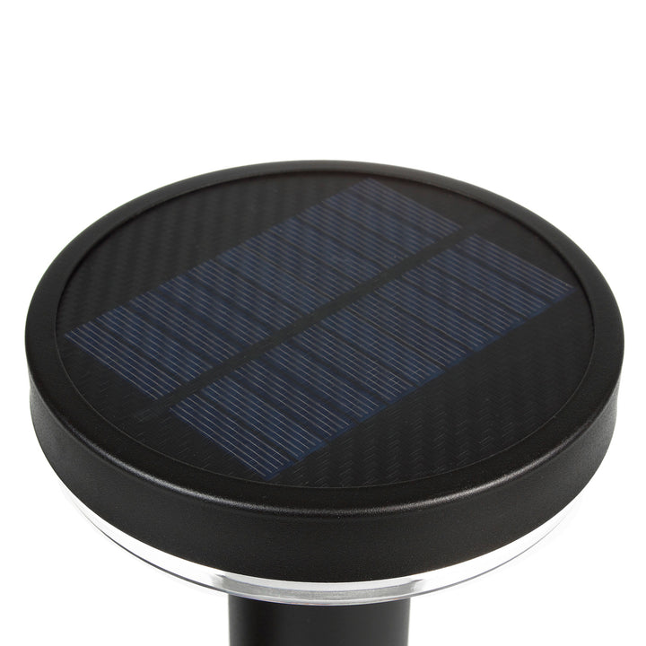 Lampe de jardin solaire LED avec capteur noir IP44 MCE465 B